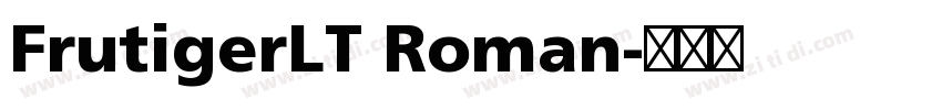 FrutigerLT Roman字体转换